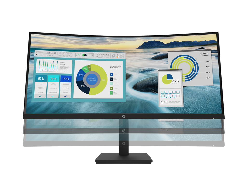 HP P34hc G4 WQHD USB-C Curved Monitor