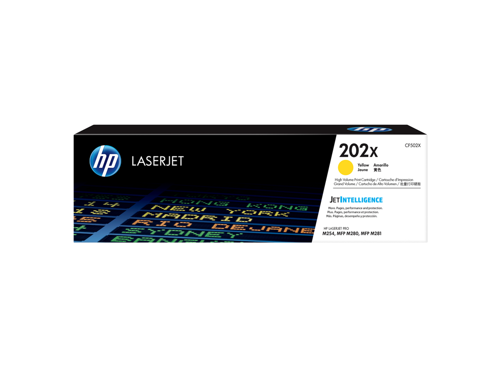 HP 202X High Yield Yellow Original LaserJet Toner Cartridge