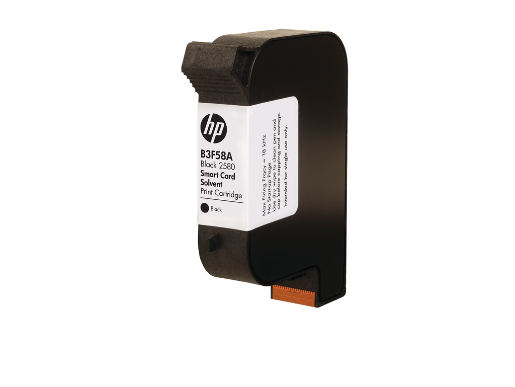 HP 2580 Blk Solvent Smrt Card Print Cartridge