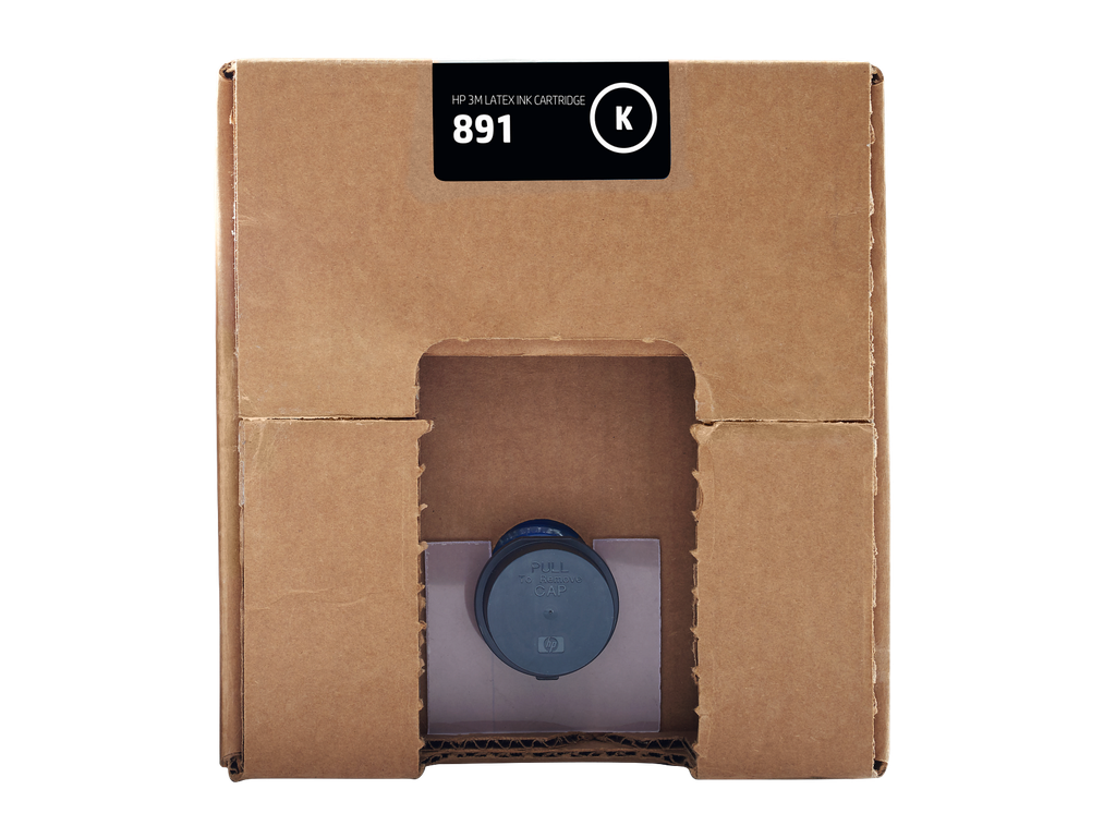 HP 3M 891 10-liter Black Latex Ink Cartridge