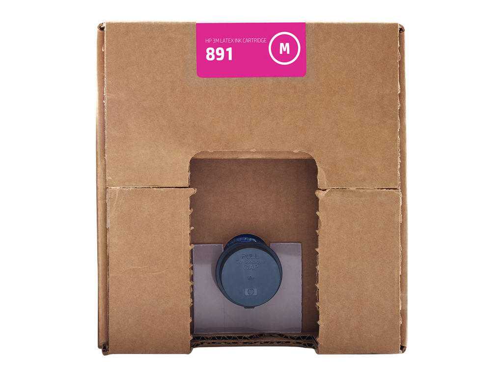 HP 3M 891 10-liter Magenta Latex Ink Cartridge