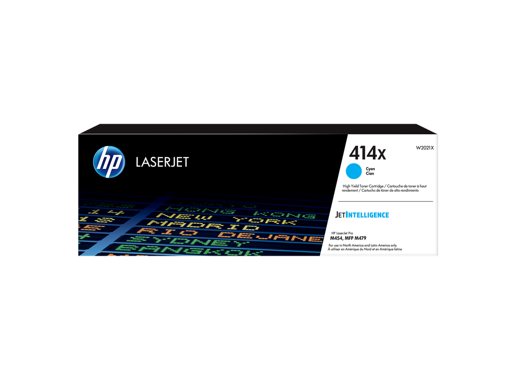 HP 414X High Yield Cyan Original LaserJet Toner Cartridge