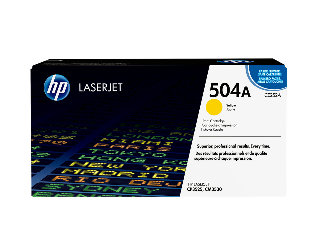 HP 504A Yellow Original LaserJet Toner Cartridge