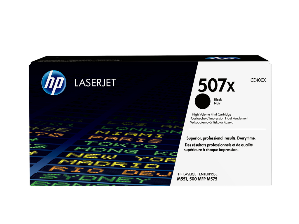 HP 507X High Yield Black Original LaserJet Toner Cartridge