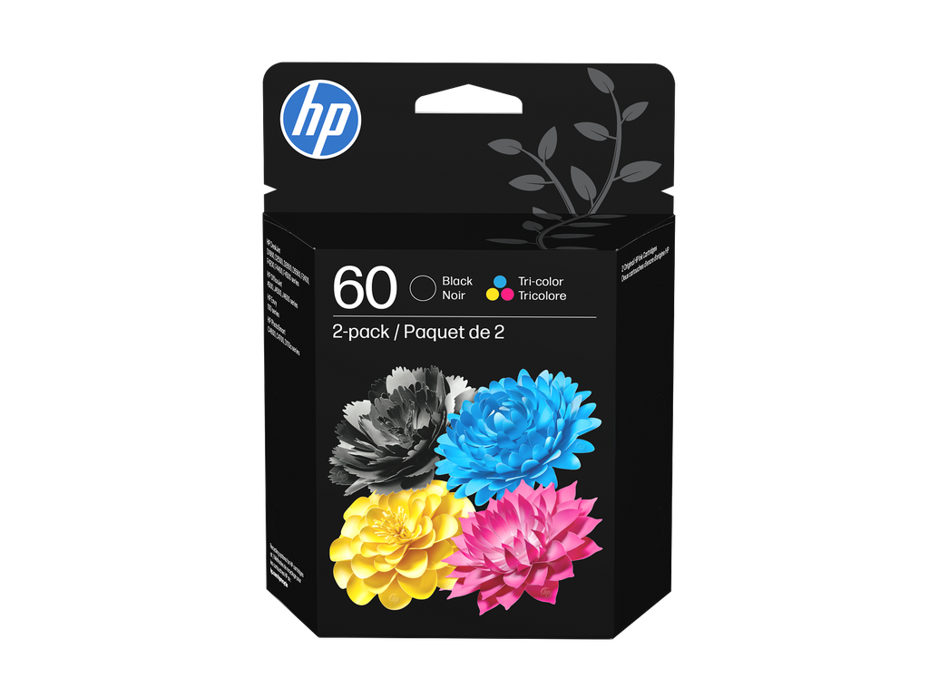 HP 60 2-pack Black Original Ink Cartridges