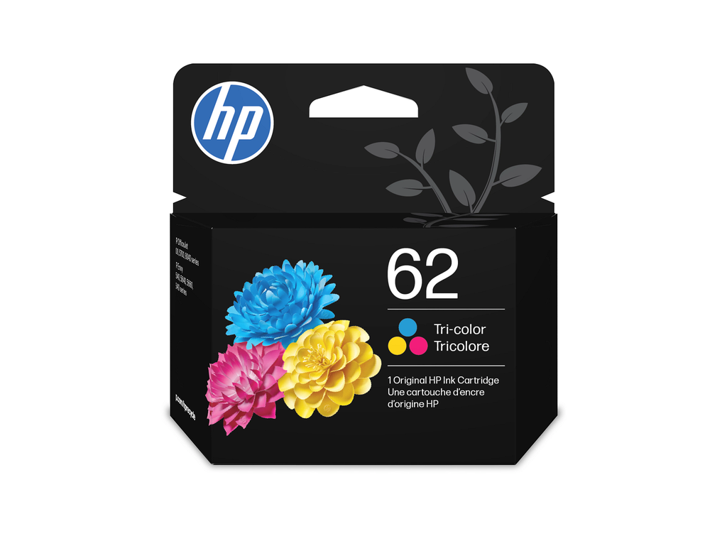 HP 62 2-pack Black/Tri-color Original Ink Cartridges