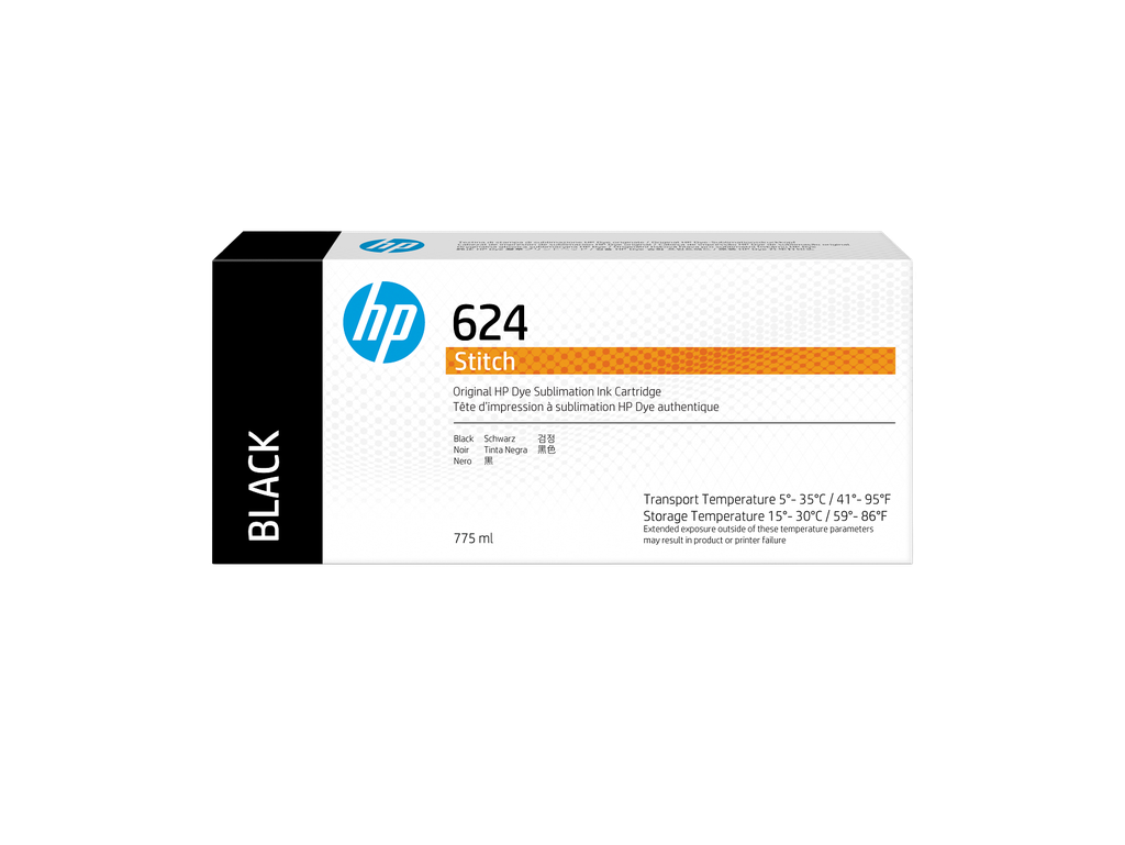 HP 624 775-ml Black Stitch Dye Sublimation Ink Cartridge