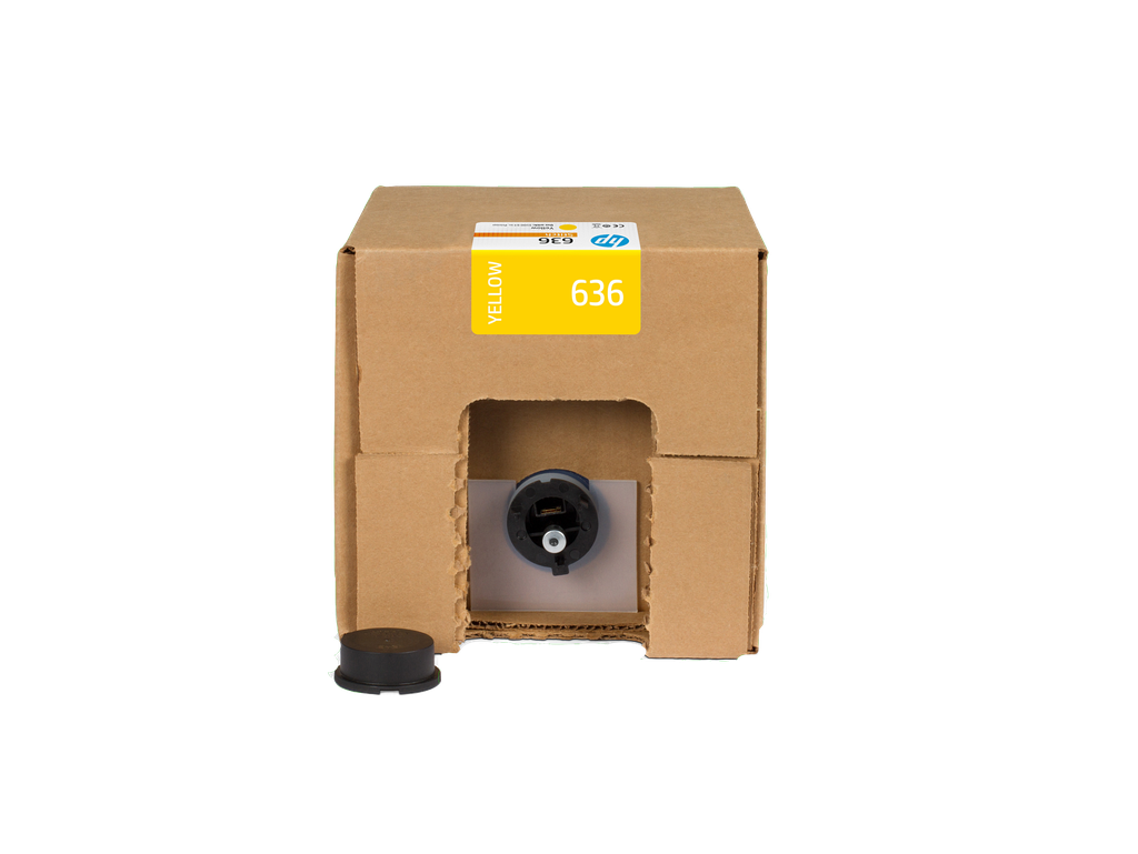 HP 636 3-liter Yellow Stitch Dye Sublimation Ink Cartridge