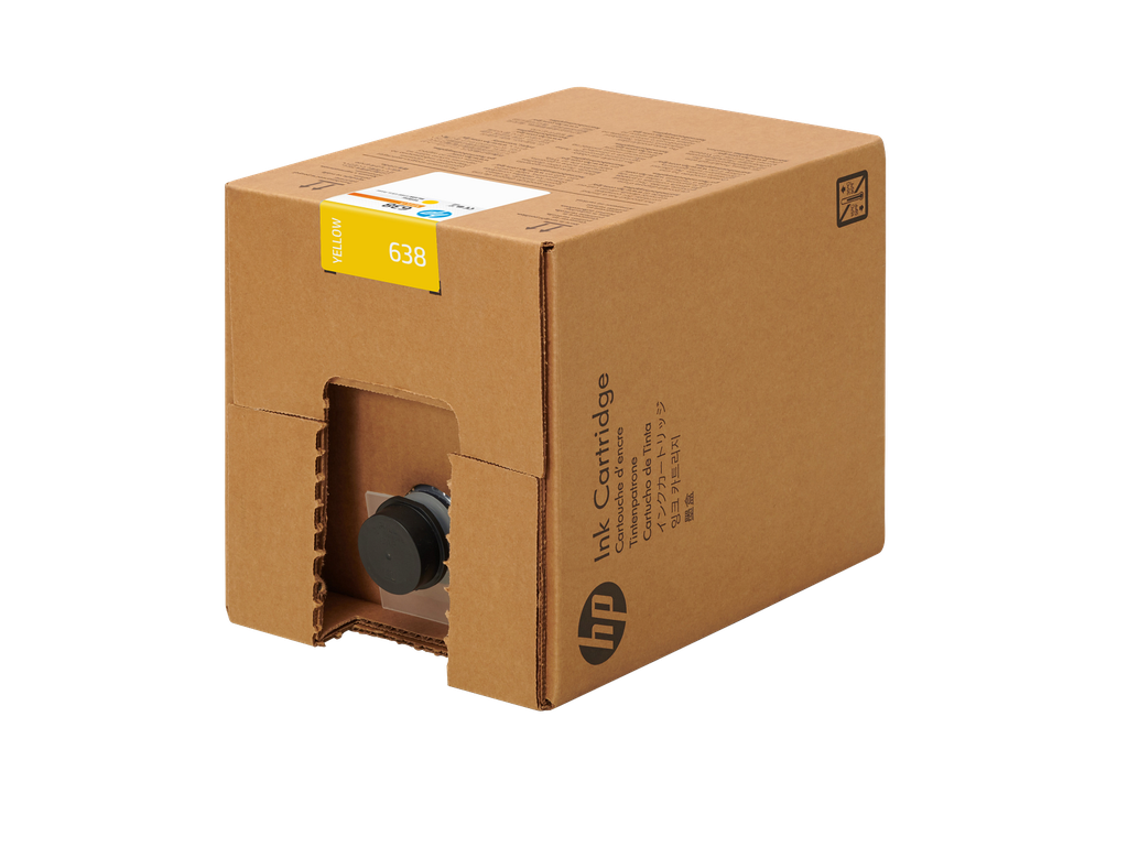 HP 638 10-liter Yellow Stitch Dye Sublimation Ink Cartridge