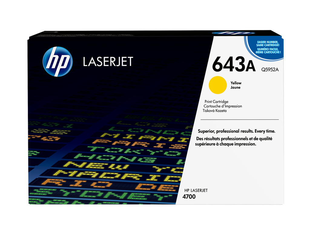 HP 643A Yellow Original LaserJet Toner Cartridge
