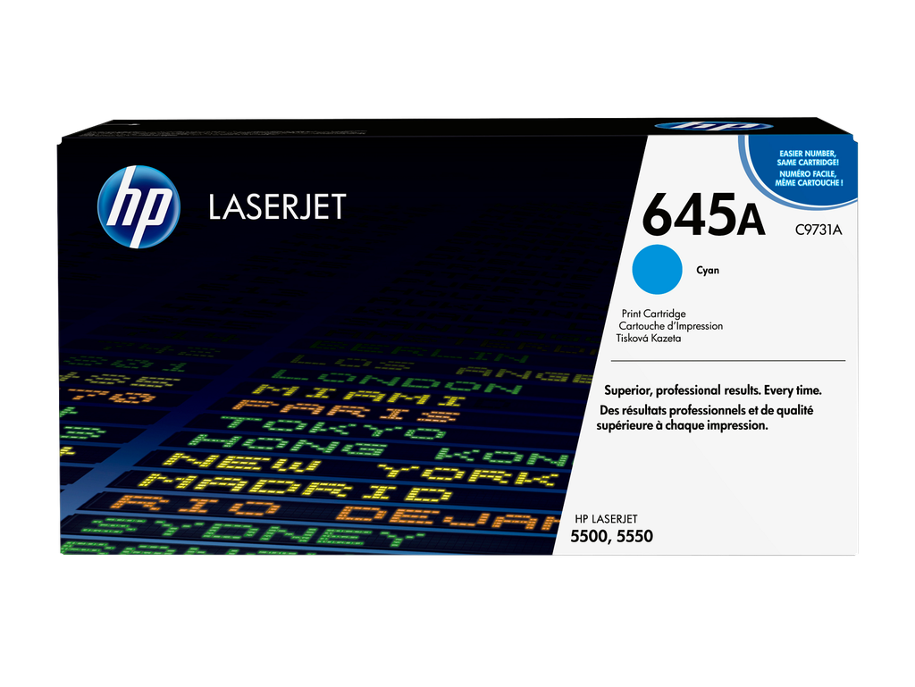 HP 645A Cyan Original LaserJet Toner Cartridge
