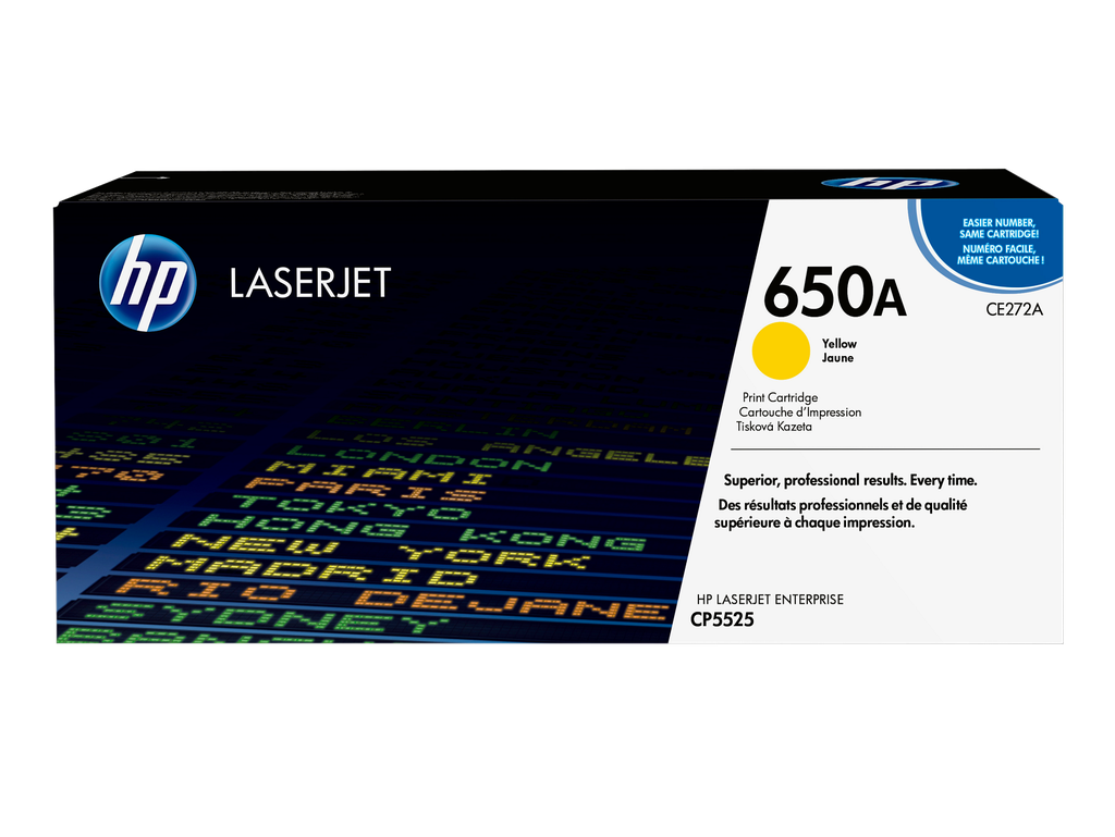 HP 650A Yellow Original LaserJet Toner Cartridge