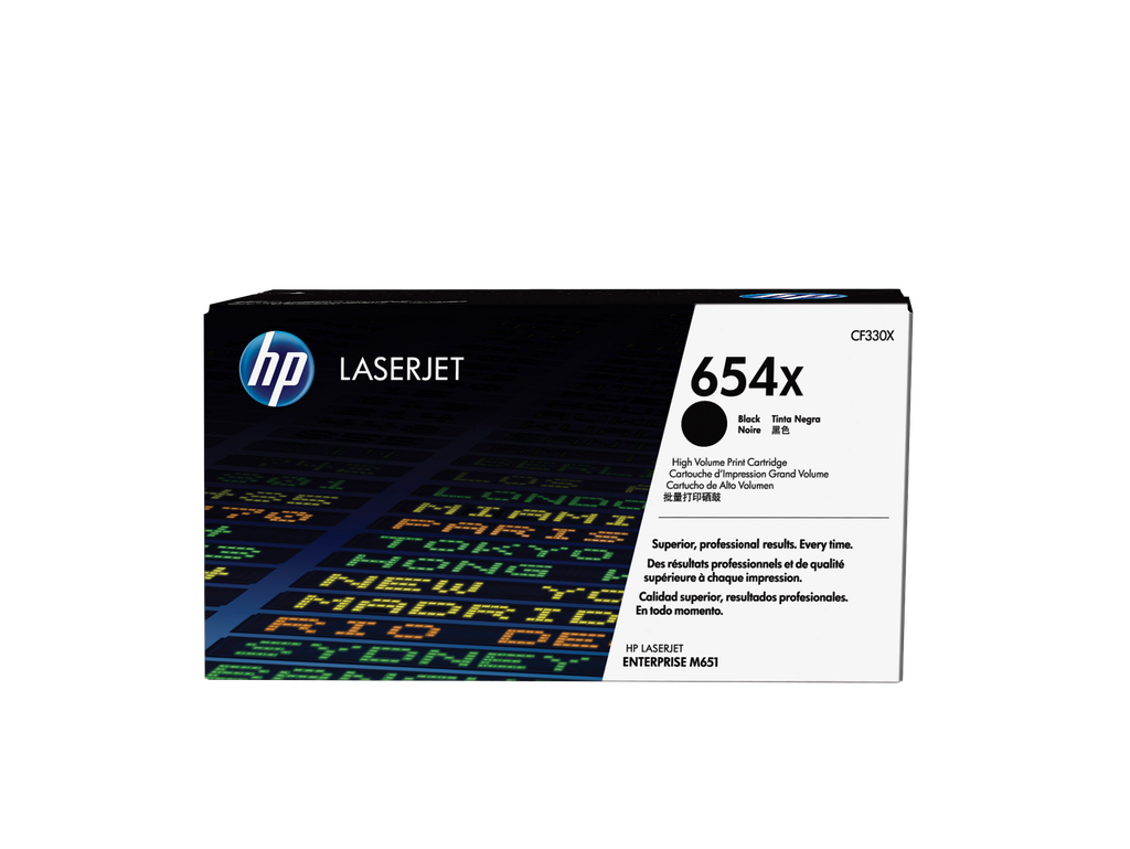 HP 654X High Yield Black Original LaserJet Toner Cartridge