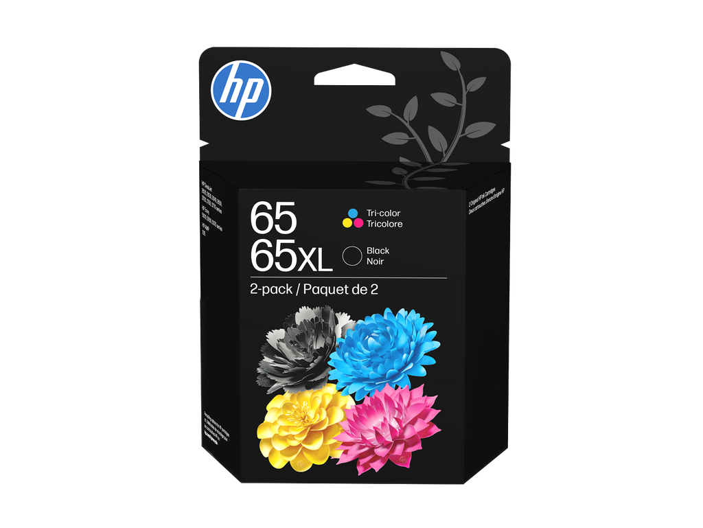 HP 65XL 2-pack Black Original Ink Cartridges