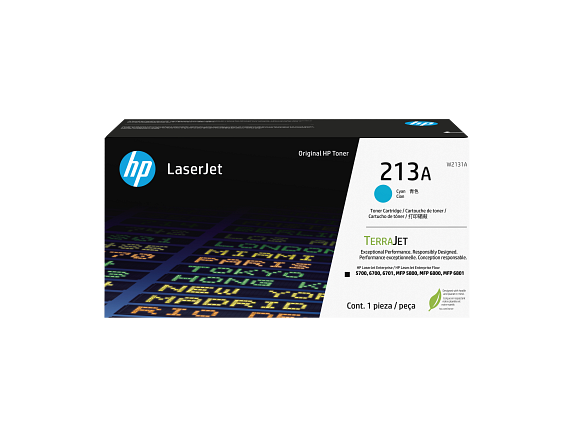 HP 213A Cyan Original LaserJet Toner Cartridge