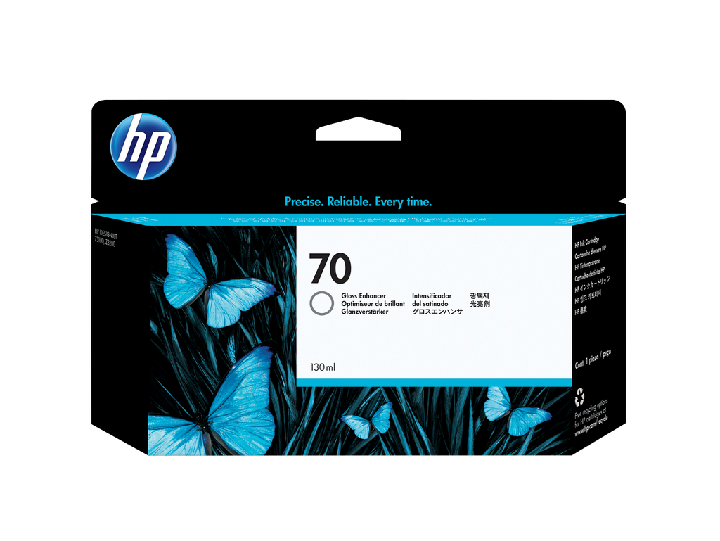 HP 70 130-ml Gloss Enhancer DesignJet Ink Cartridge