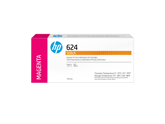 HP 624 775-ml Magenta Stitch Dye Sublimation Ink Cartridge