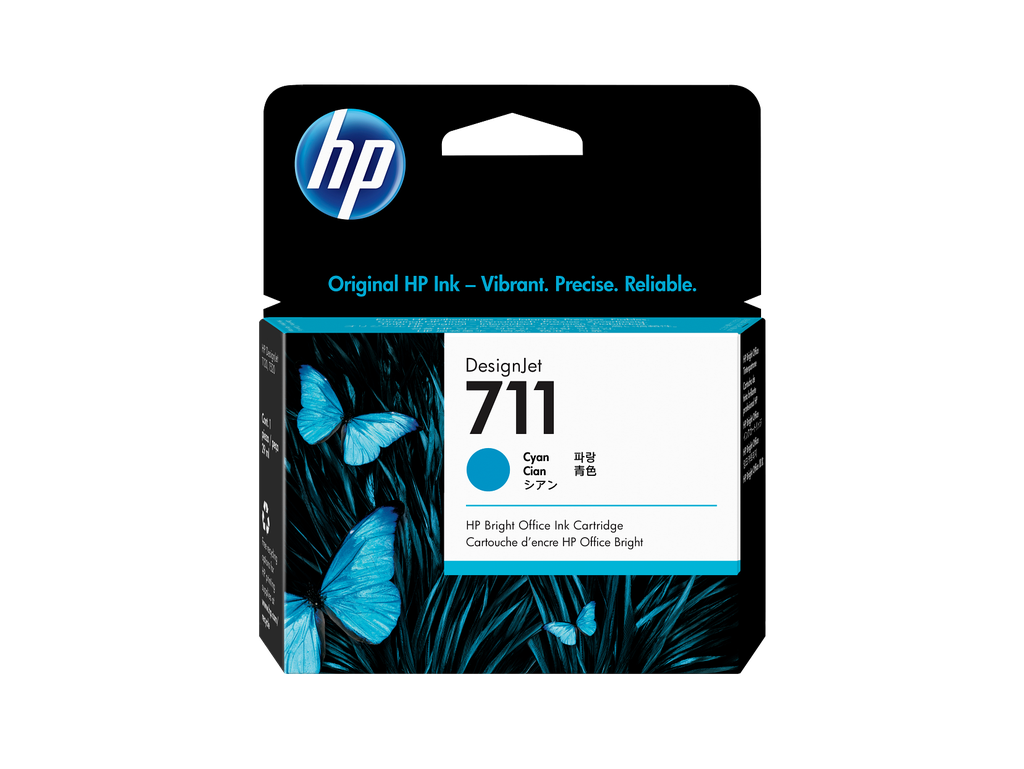 HP 711 29-ml Cyan DesignJet Ink Cartridge