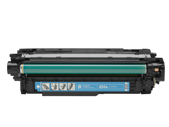 HP 654A Cyan Original LaserJet Toner Cartridge