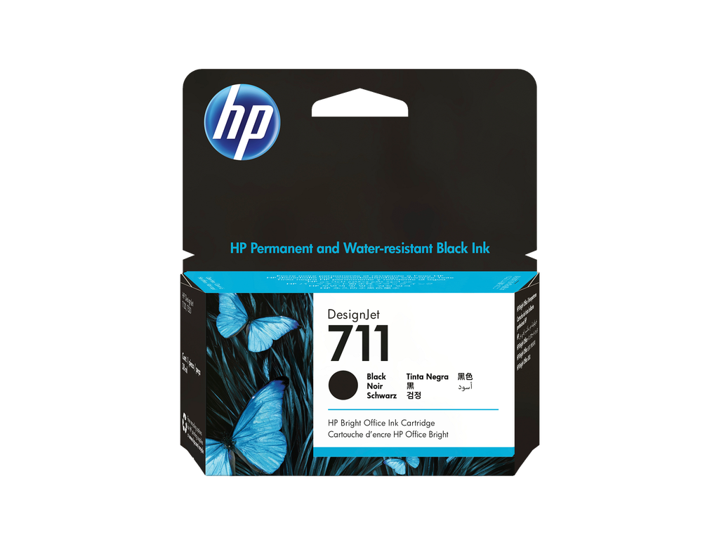 HP 711 38-ml Black DesignJet Ink Cartridge