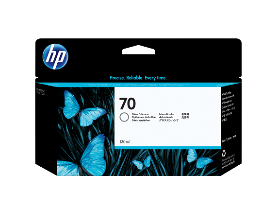 HP 70 130-ml Gloss Enhancer DesignJet Ink Cartridge