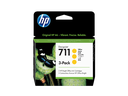 HP 711 3-pack 29-ml Yellow DesignJet Ink Cartridges