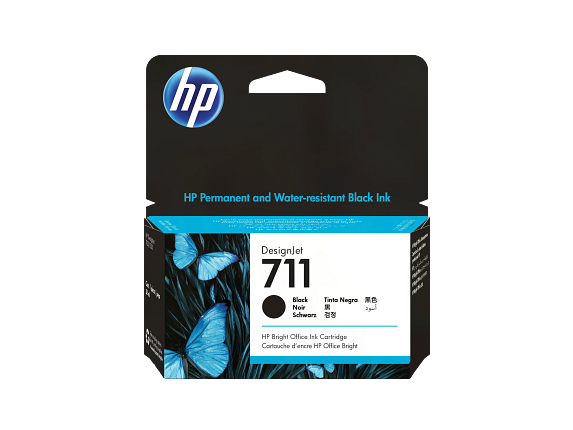 HP 711 38-ml Black DesignJet Ink Cartridge
