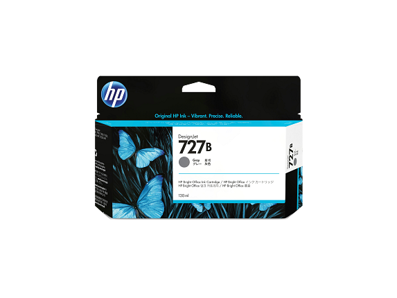 HP 727B 130-ml Gray DesignJet Ink Cartridge