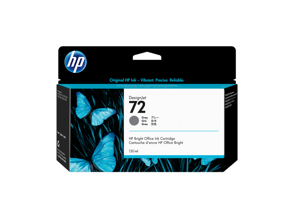 HP 72 130-ml Gray DesignJet Ink Cartridge