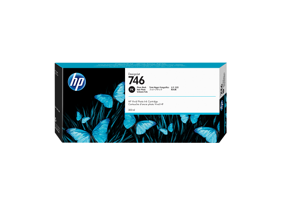 HP 746 2-pack 300-ml Photo Black DesignJet Ink Cartridges