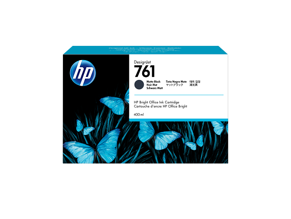 HP 761 400-ml Matte Black DesignJet Ink Cartridge