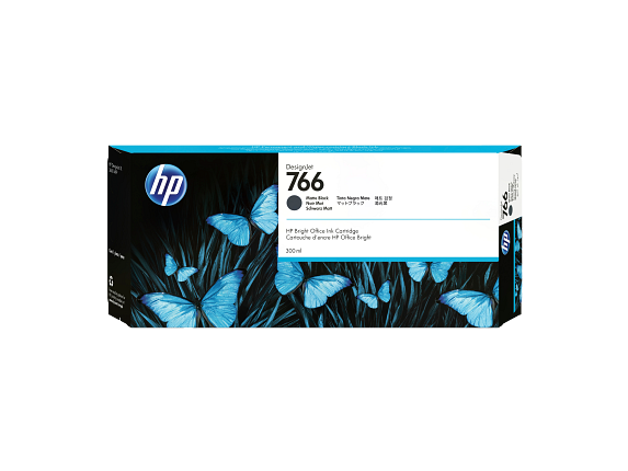 HP 766 300-ml Matte Black DesignJet Ink Cartridge