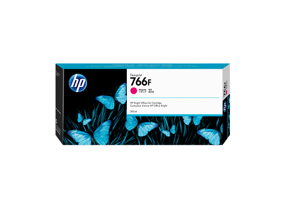 HP 766F 300-ml Magenta DesignJet Ink Cartridge