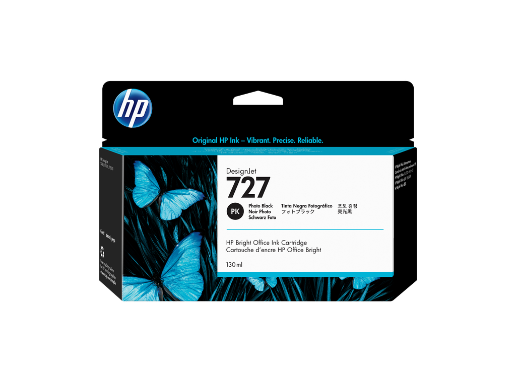 HP 727 130-ml Photo Black DesignJet Ink Cartridge