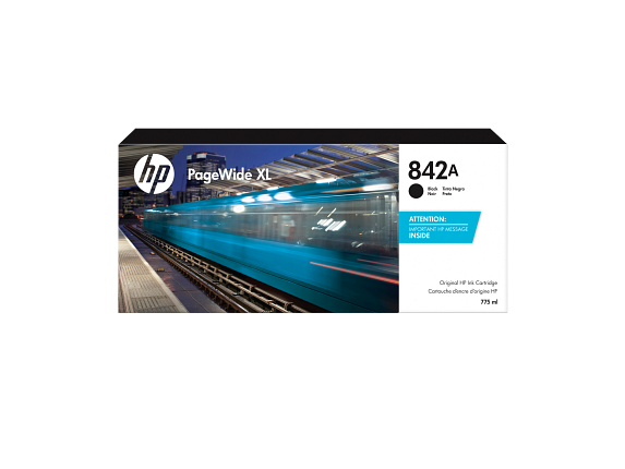 HP 842A 775-ml Black PageWide XL Ink Cartridge