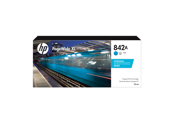 HP 842A 775-ml Cyan PageWide XL Ink Cartridge