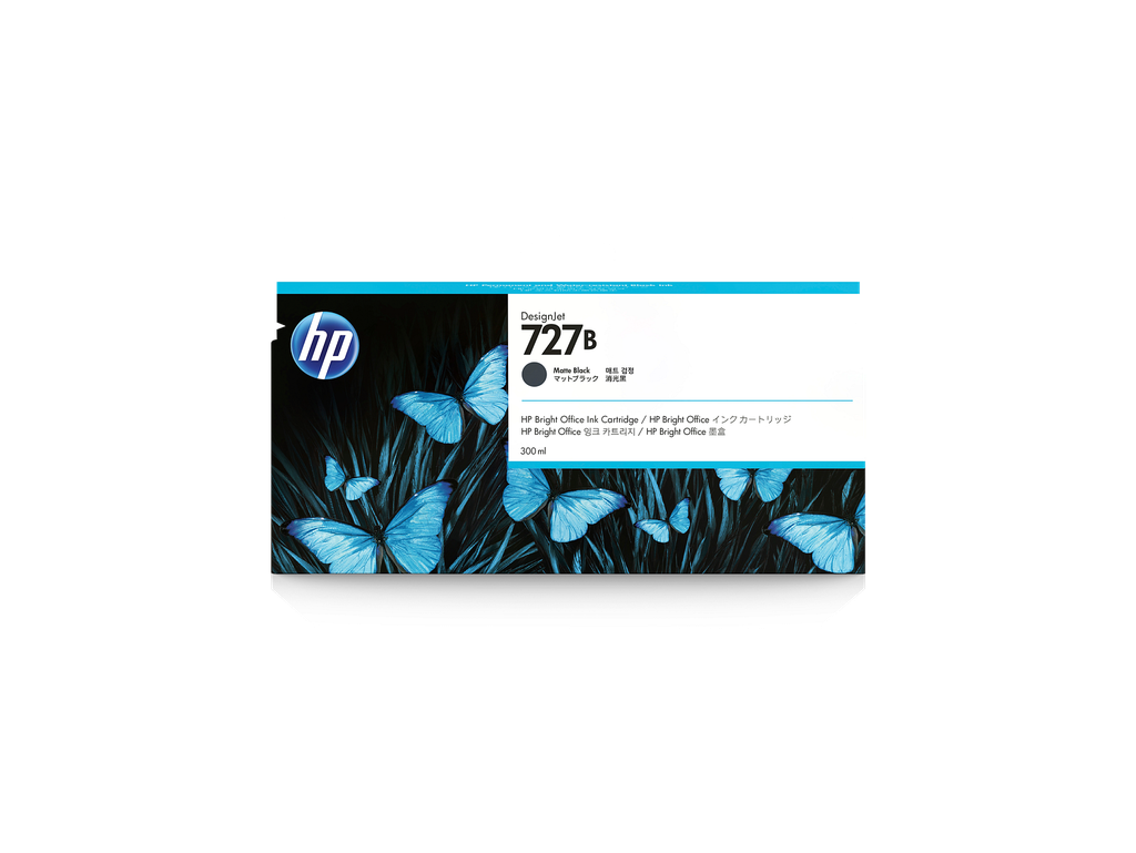 HP 727B 300-ml Matte Black DesignJet Ink Cartridge