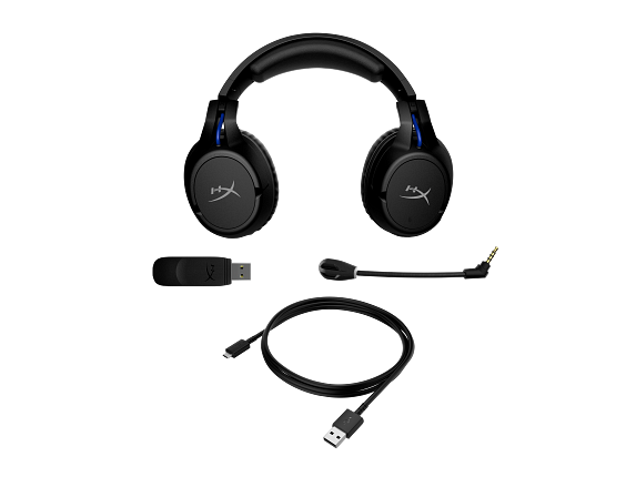 HyperX Cloud Flight - Wireless Gaming Headset (Black-Blue) - PS5-PS4