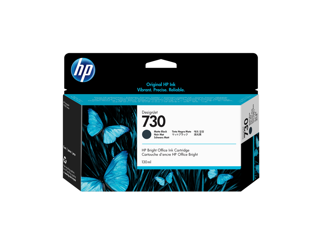 HP 730 130-ml Matte Black DesignJet Ink Cartridge