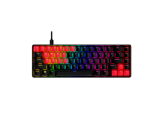 HyperX Rubber Keycaps - Gaming Accessory Kit - Red (US Layout)
