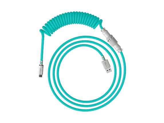 HyperX USB-C Coiled Cable Light Green-White