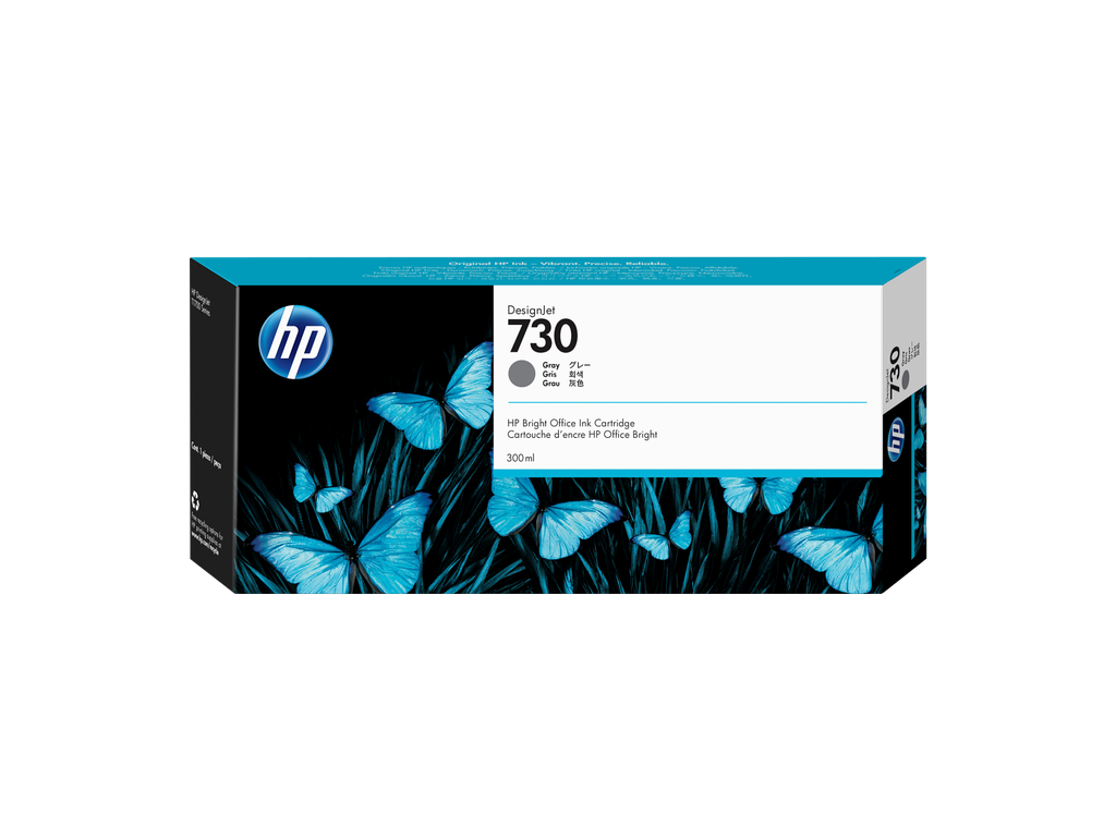 HP 730 300-ml Gray DesignJet Ink Cartridge