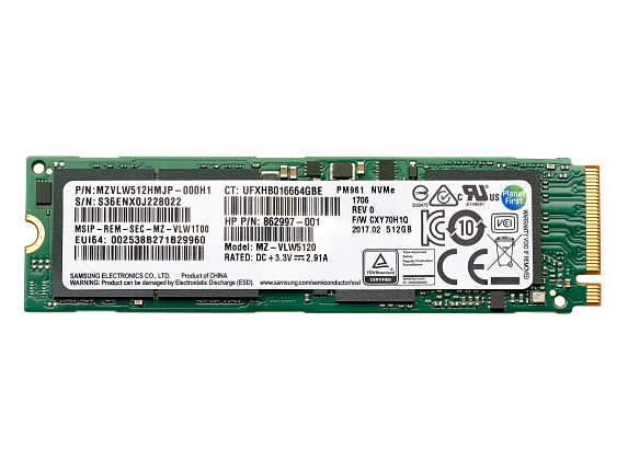 1TB PCIe 4x4 NVMe TLC SSD
