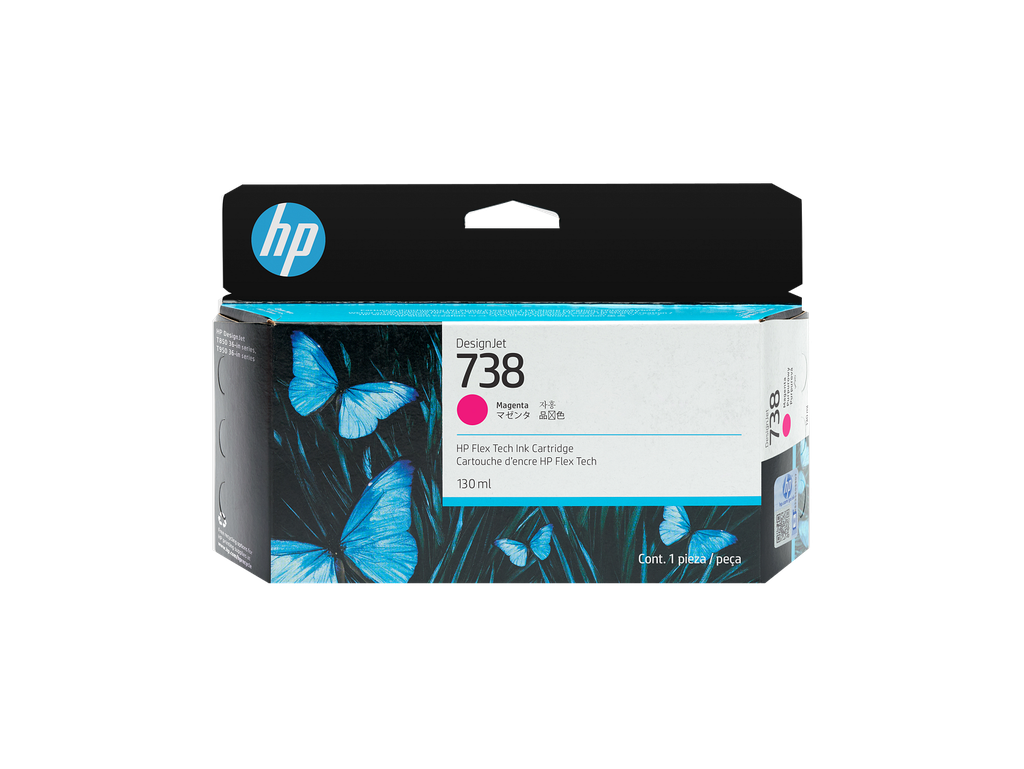 HP 738 130-ml Magenta DesignJet Ink Cartridge