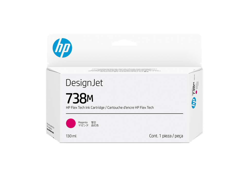HP 738M 130-ml Magenta DesignJet Ink Cartridge