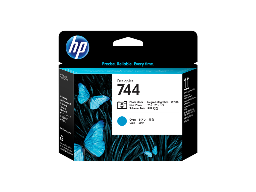 HP 744 Photo Black/Cyan DesignJet Printhead