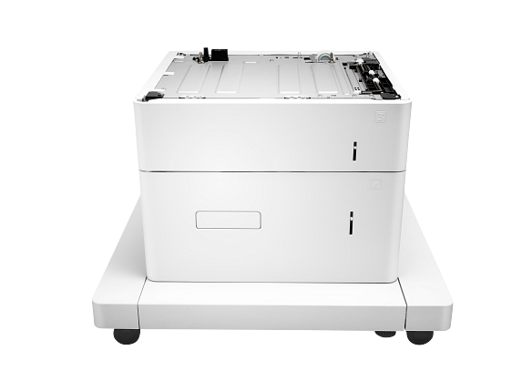 HP LaserJet 1x550-sheet and 2000-sheet HCI Feeder and Stand