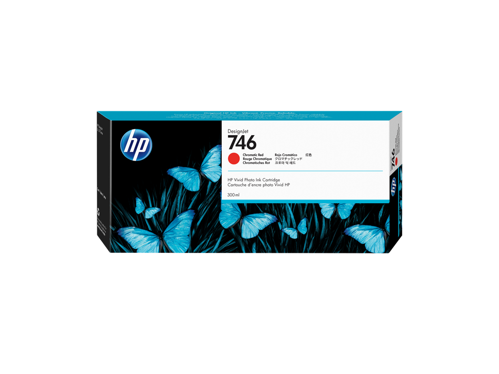 HP 746 300-ml Chromatic Red DesignJet Ink Cartridge
