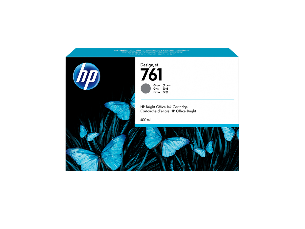 HP 761 400-ml Gray DesignJet Ink Cartridge