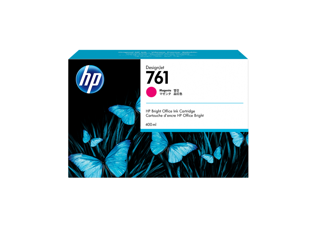 HP 761 400-ml Magenta DesignJet Ink Cartridge